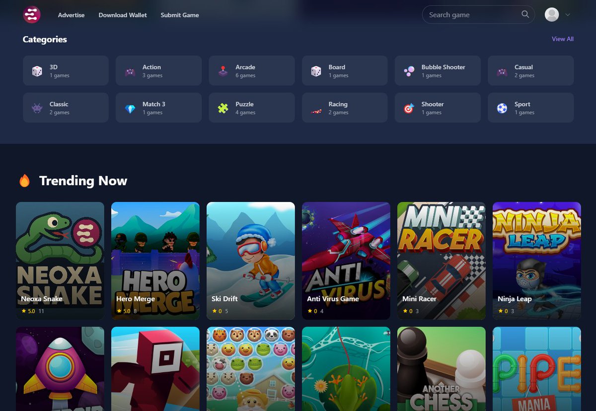 In the next 24 hours, Neoxa Arcade will go live! 

Players can earn Neoxa from any device — no NFT purchase required. 

All you need is a mobile device, and a Neoxa wallet!