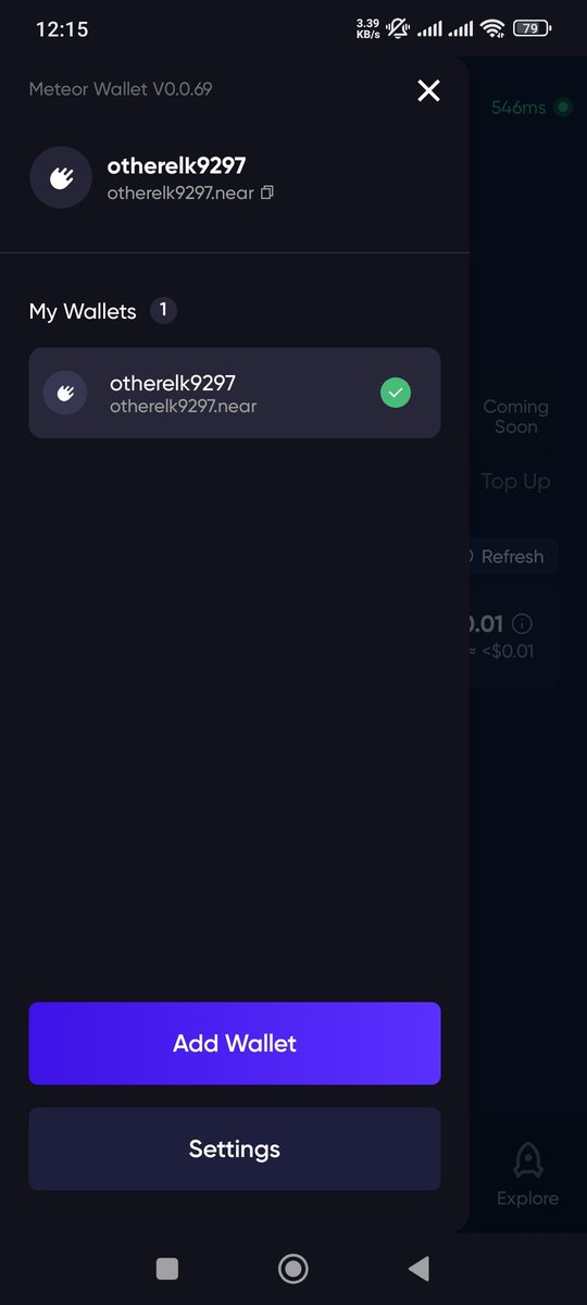 Colememeo's tweet photo. @MeteorWallet otherelk9297.near https://t.co/d2d6cxA2Jh