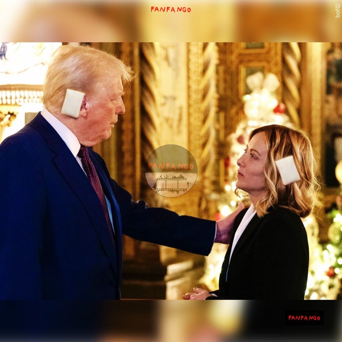 IoRidoMaNonRido's tweet photo. #milano #manifestazione #sparaagiorgia #giorgiameloni #governomeloni #donaldtrump #trump #trumpmemes #fanfango #satira #satirapolitica #parodia #meme #memeita #memeitalia #orecchio #fake https://t.co/imxuuXQjZY