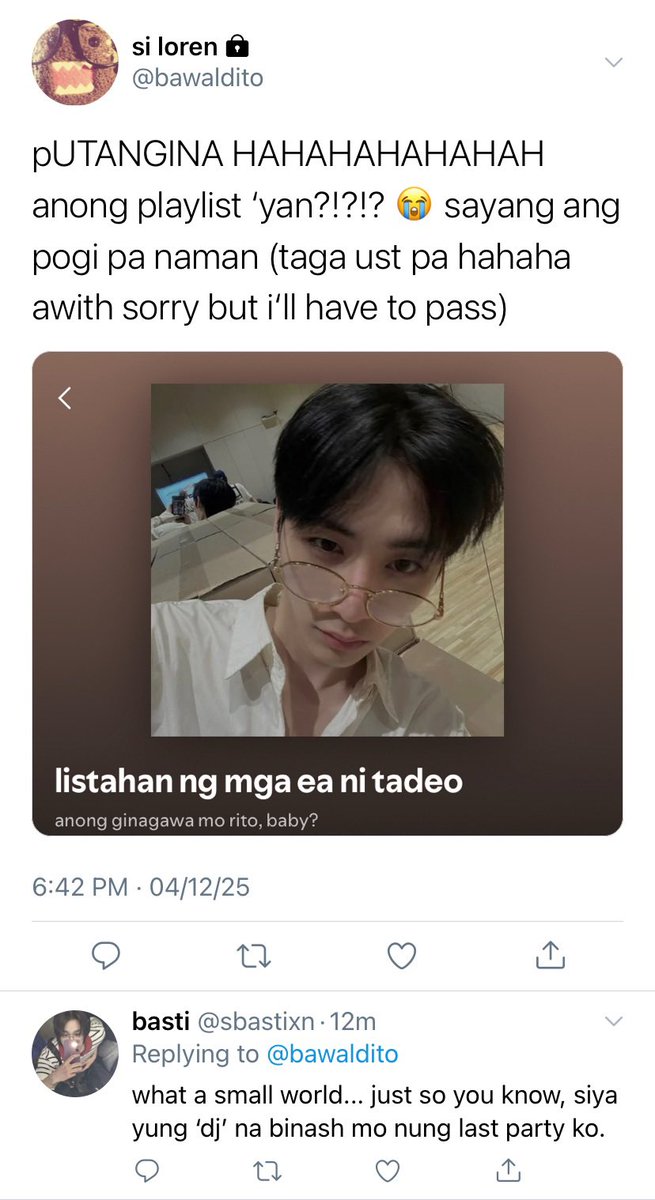 inkedgfz's tweet photo. 10 reasons why i hate tadeo,
a #gongfourz au

how can loren (klh) make an effective list of all the things he spites about tadeo (hts), when those very reasons keep pulling their worlds closer together—only to make them crash harder every time? https://t.co/9nEDJy0nTg