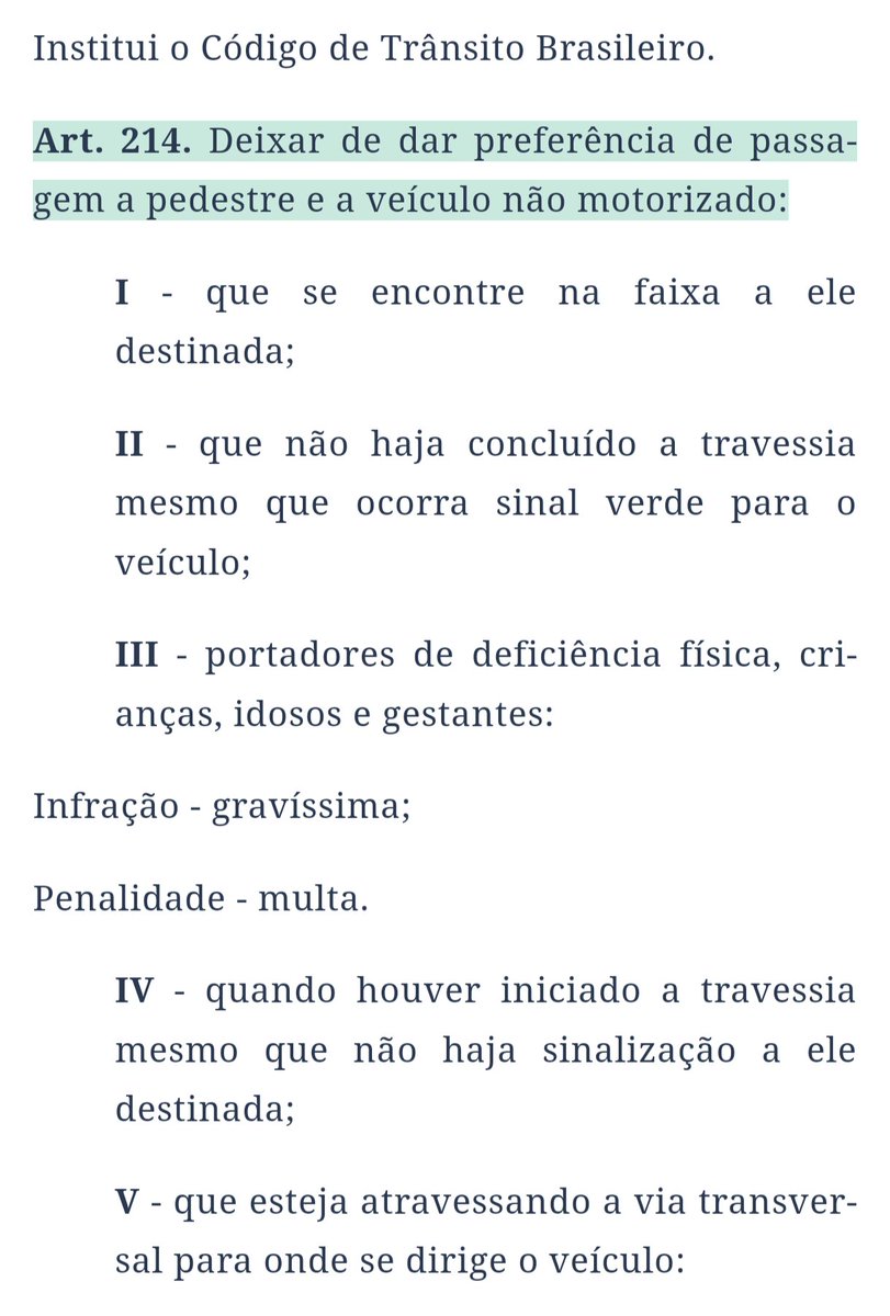 _barbaracastro's tweet photo. @HarleyArlequin1 Com semáforo OU NÃO, com faixa de pedestre OU NÃO, a preferência é do pedestre. Não é possível que achem ok atropelar e matar algu��m do que simplesmente frear ou desviar o veículo. https://t.co/Zo6zCtr6NR