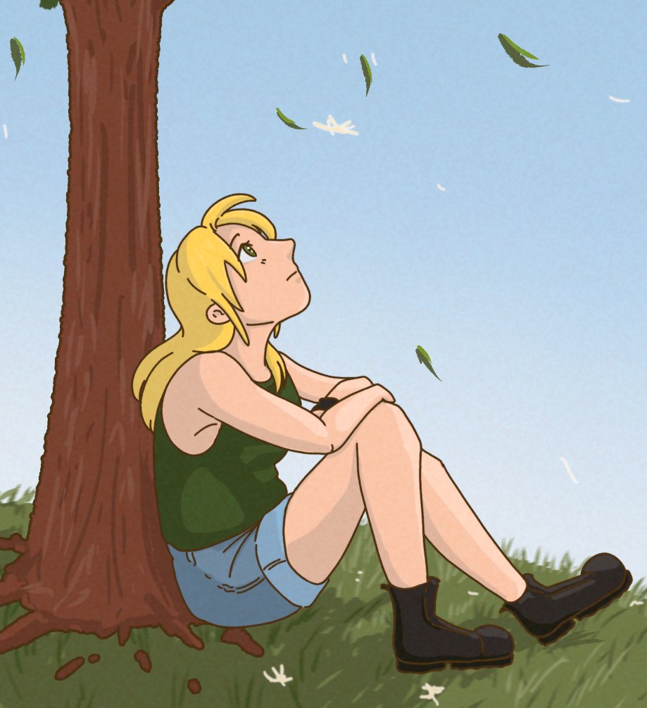 ElementsKatsuo's tweet photo. Made this to prove a point. after seeing all the AI gen #ghibli style filters I wanted to show just how simple it is to NOT STEAL ART.  (not sorry for getting all political on an art page. it will happen again.) https://t.co/j78CL6FWxP