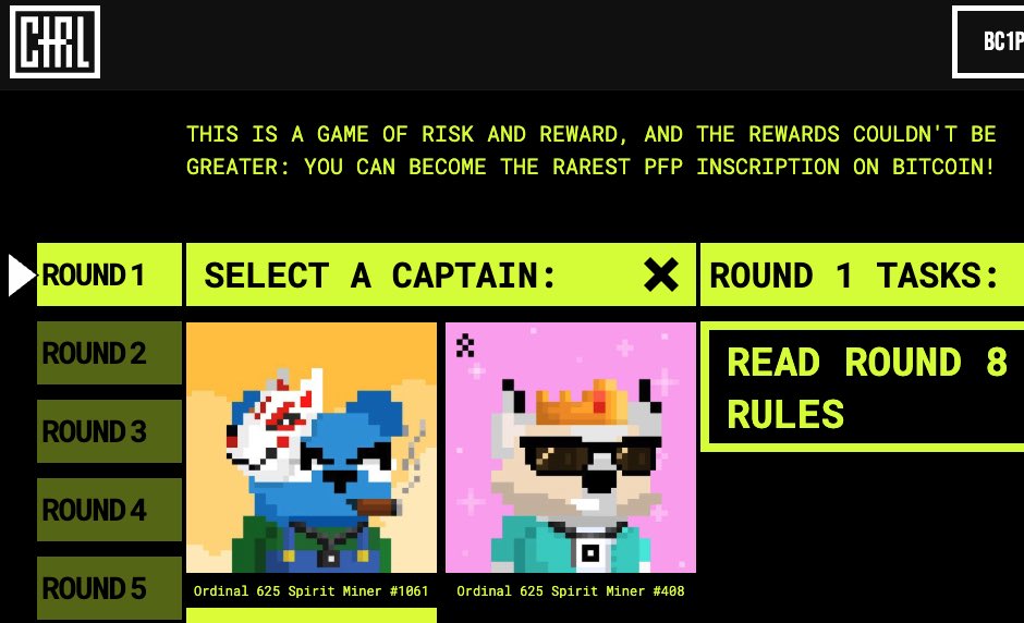 Look 👀 <a href="/SeizeCTRL/">CTRL</a> 
⫷GRID WARS⫸: TR⛶⛶PS have landed.

You can set you #Spiritminer as your gridwars.seizectrl.io Captain

You have a few hours left before Round 1 ends

POSITION TR⛶⛶PS for Round 1.
Earn your BACKGROUND TRAIT_
And hunt for PINK EYES.
No death this round_