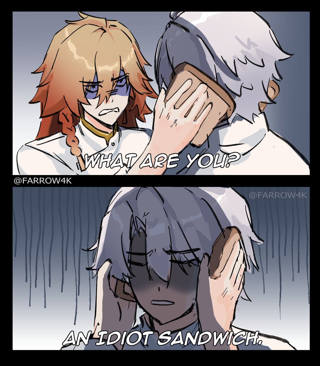 #Phainon #Mydei #HonkaiStarRail - Idiot sandwich - the hands looks so bad oml