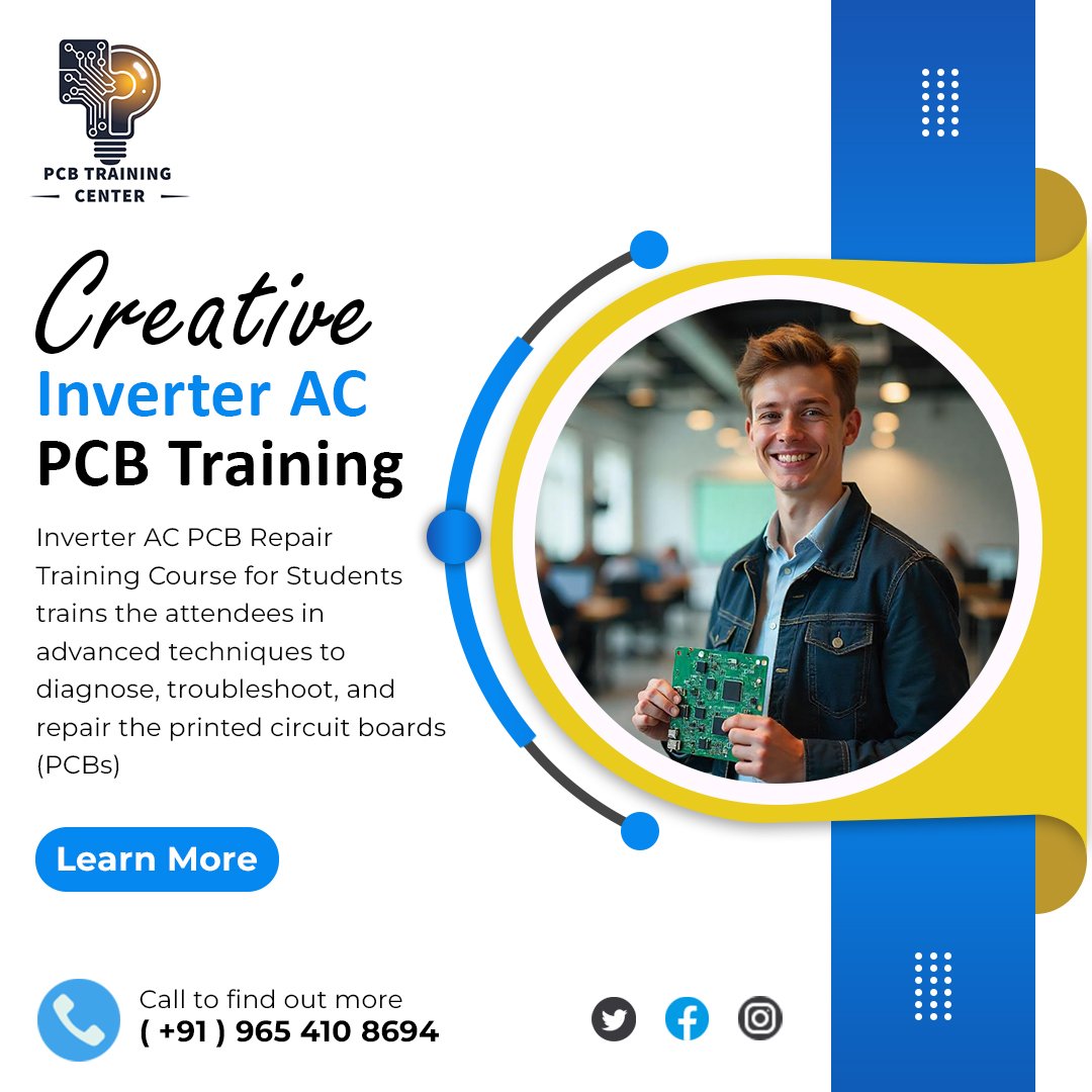 PcbTrainingGuru's tweet photo. PCB Learning Lab | Hands-On Education for Students &amp; Engineers

#pcb  #Training #Education   #opportunity #career  #technology #technical #Job #live 
#Course #engineer 

Website : https://t.co/x0aT8Y1Jl8
Contact Now  : (+91) 9654108694 https://t.co/nC2A2AahVi