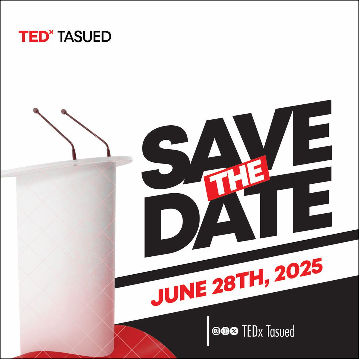 TEDxTasued's tweet photo. Great things grow in silence before they bloom. 

Mark your calendars — June 28th, 2025. 

A new wave is coming. 

#SaveTheDate 
#TEDxTASUED 
#SomethingBig 
#ThriveInTheMaking
https://t.co/1DcZLSb8go https://t.co/1tVIqdInFm