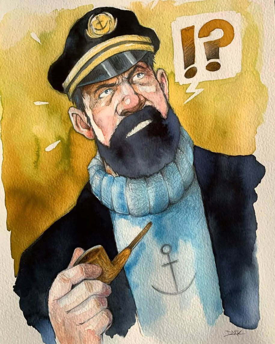 UniversComics's tweet photo. Ce bon vieux #Haddock avec #JeremyCourcelles. Dont j’aime vraiment beaucoup le travail, en attendant de le croiser un jour dans un salon... #Tintin #capitainehaddock
#bd #stripovi #comics #kuifje https://t.co/Hls17NPOYa