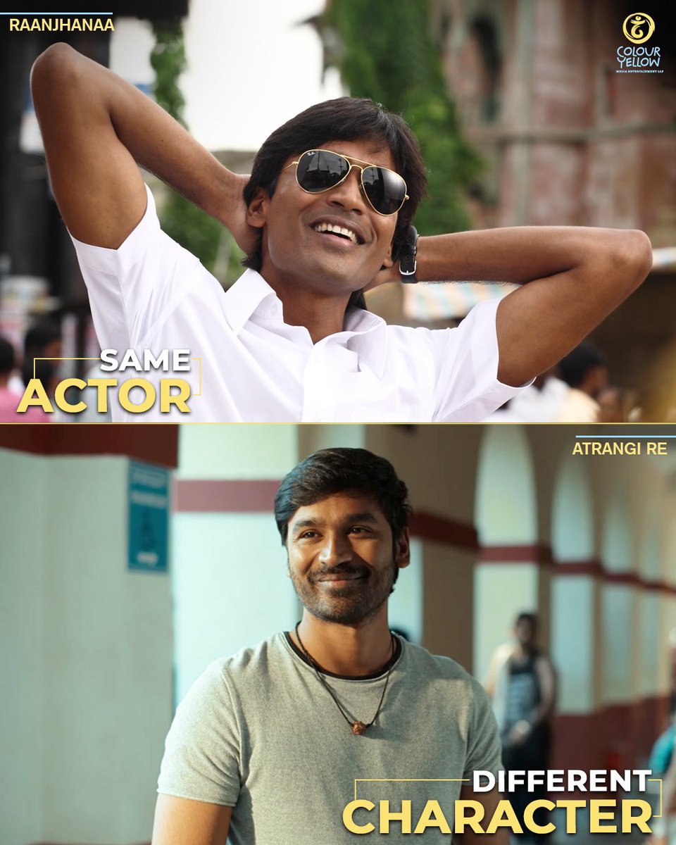 colouryellow_in's tweet photo. Very versatile, very talented 😌💕

#ColourYellow #AanandLRai #Dhanush #AkshayKumar #JimmyShergill #TaapseePannu #SameActor #DifferentCharacter https://t.co/1irrnNphn8