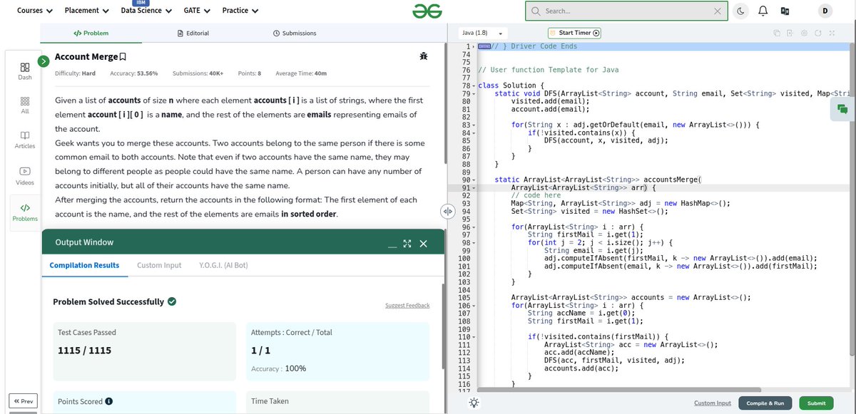 hi__dev__'s tweet image. Day-143 of #gfg160 and #geekstreak2024 
Today, I solved the problem of &quot;Account Merge.&quot;
@geeksforgeeks