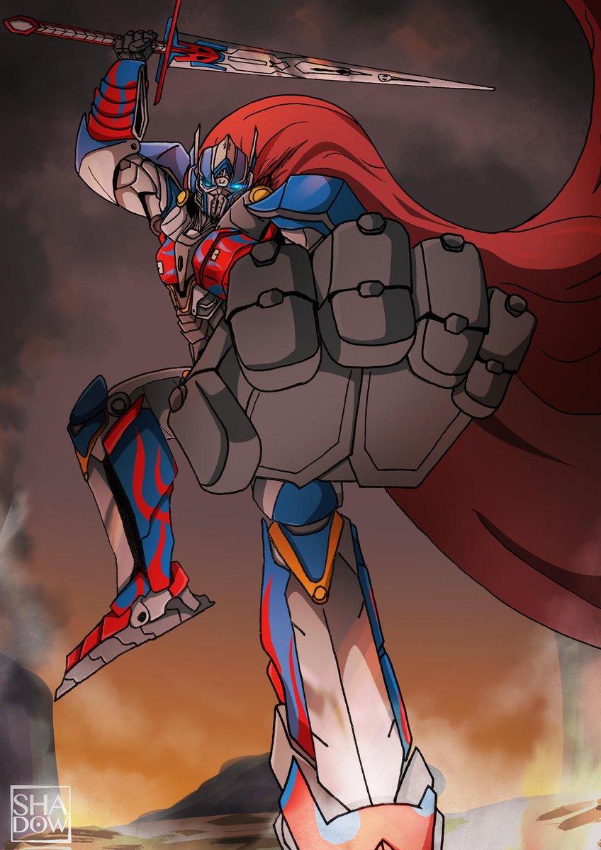 king_optimus's tweet photo. @lyrasmuse Optimus Prime knight Art by Shadow https://t.co/xQHzPud7q1