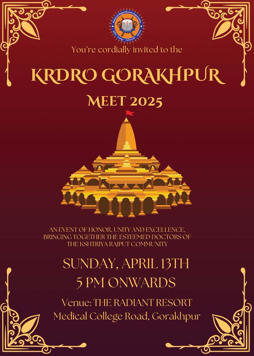 Radial2Medial's tweet image. #KRDRO GORAKHPUR MEET🙏
#Doctors🩺 #Rajput🚩