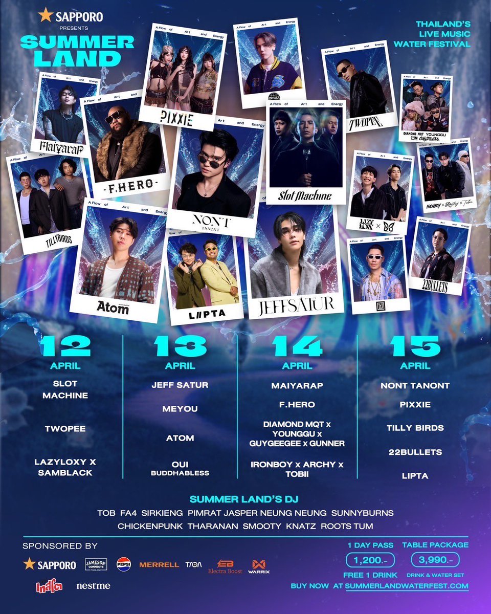 PIXXIEofficial_'s tweet photo. นับถอยหลังอีกไม่กี่วัน เตรียมมาเจอพวกเรา PiXXiE ที่งาน SUMMMER LAND WATER FEST กันเยอะๆ นะคะทุกคนน 🫶🏻✨
🗓️ April 15, 2025
📍 Venue: RCA Bangkok
🛒 จับจองบัตรได้ที่: https://t.co/cqb9b4WHyP
#PiXXiE #smld
#Summerland2025
#Summerland2025xPiXXiE https://t.co/D6l5W94woo