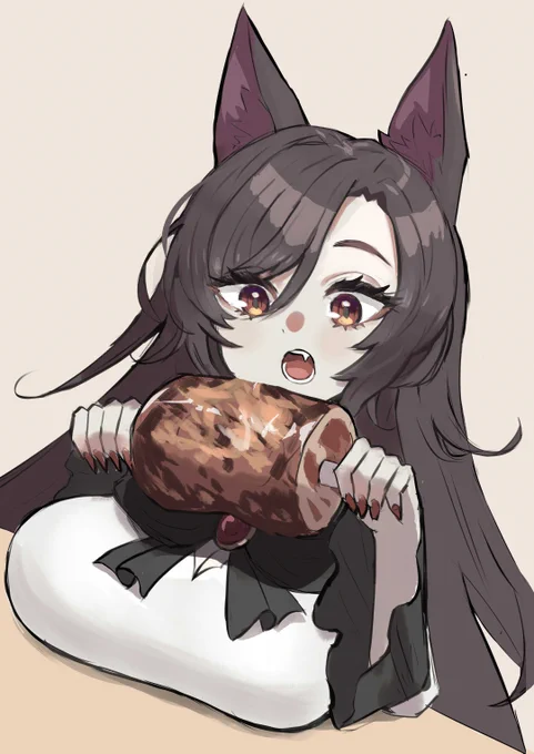 お肉を食べるルーガルー#今泉影狼 #東方 #東方Project 