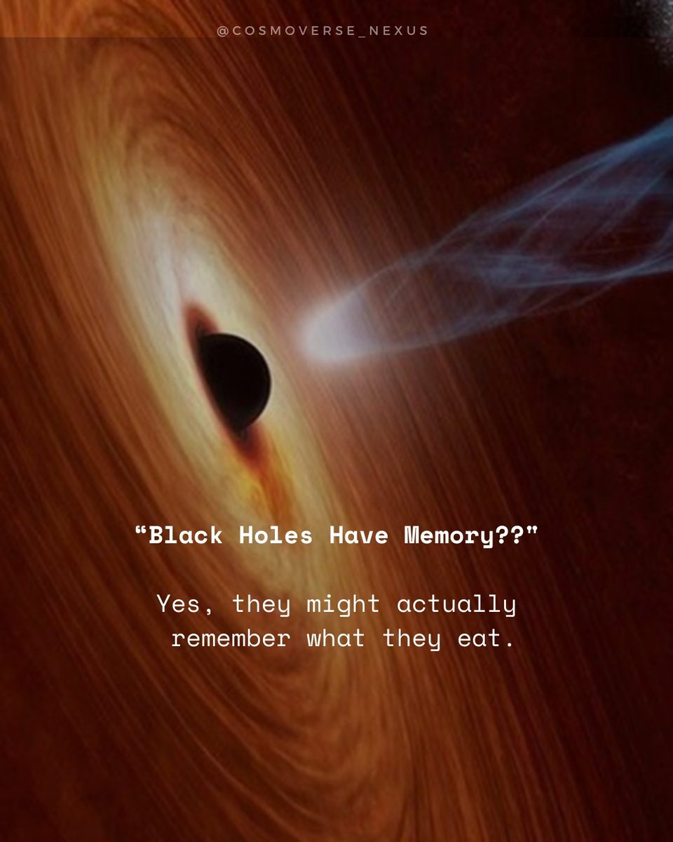 UrshitaXo's tweet photo. Black holes might be recording everything they eat in bizarre quantum mazes.
New theories say they aren’t empty, but filled with fuzzy info-packed layers.
#CosmoverseNexus #BlackHolesExplained #QuantumStuff #SpaceIsWeird #GenZScience #AstrophysicsForAll #FuzzballTheory #Quantum https://t.co/Di6pU5iUiw