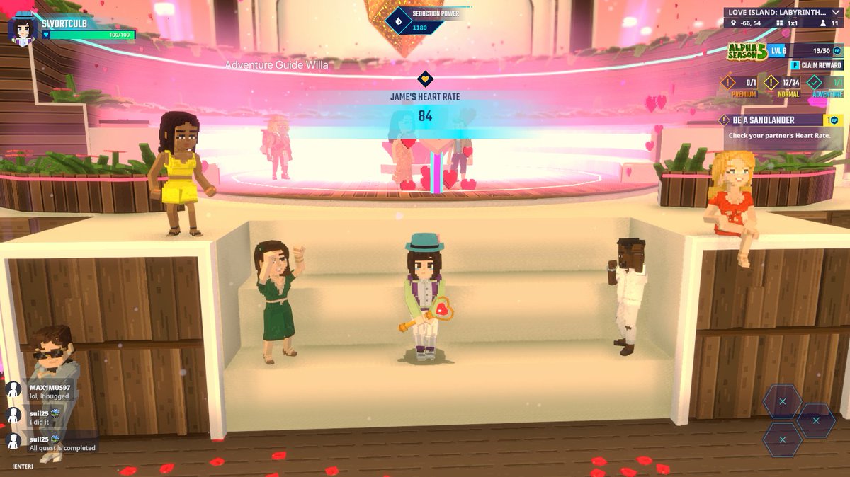 swortculb's tweet photo. We're at the Love Island fire pity waiting to get our heads turned 👀 @TheSandboxGame https://t.co/0RVjVpsiOP #AlphaSeason5 https://t.co/85OO4EgtKP