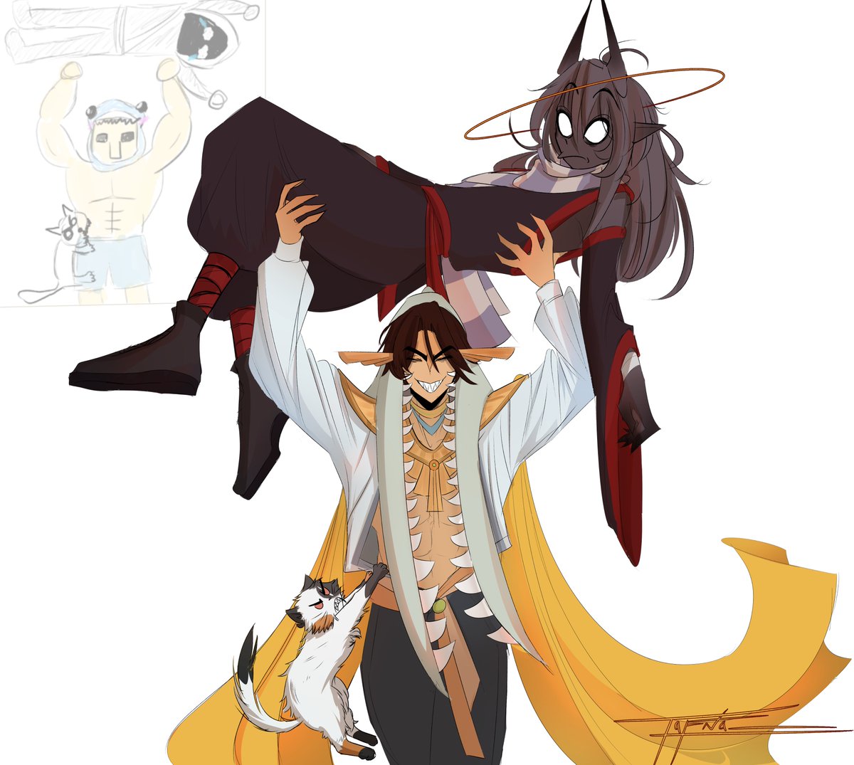 #BadboyhaloFanart #FoolishFanart #DtowncatFanart #TheRealmFanart

A redraw of Bad's art