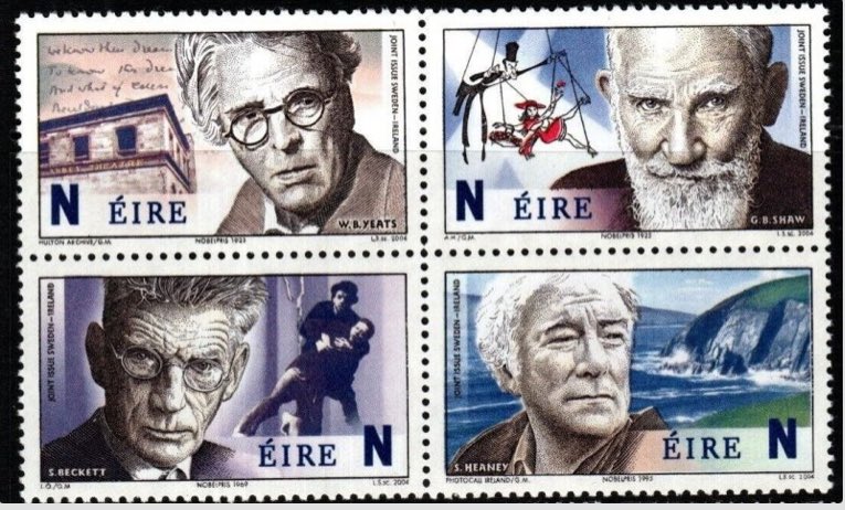 DYK that two of Ireland’s four winners of the Nobel Prize for Literature- Samuel Beckett and Seamus Heaney-were born OTD 13 April. 

There are so many great Irish writers. 

Check out Anne Enright, Paul Lynch,Sally Rooney, Marian Keyes, Claire Keegan, Roddy Doyle and many more!