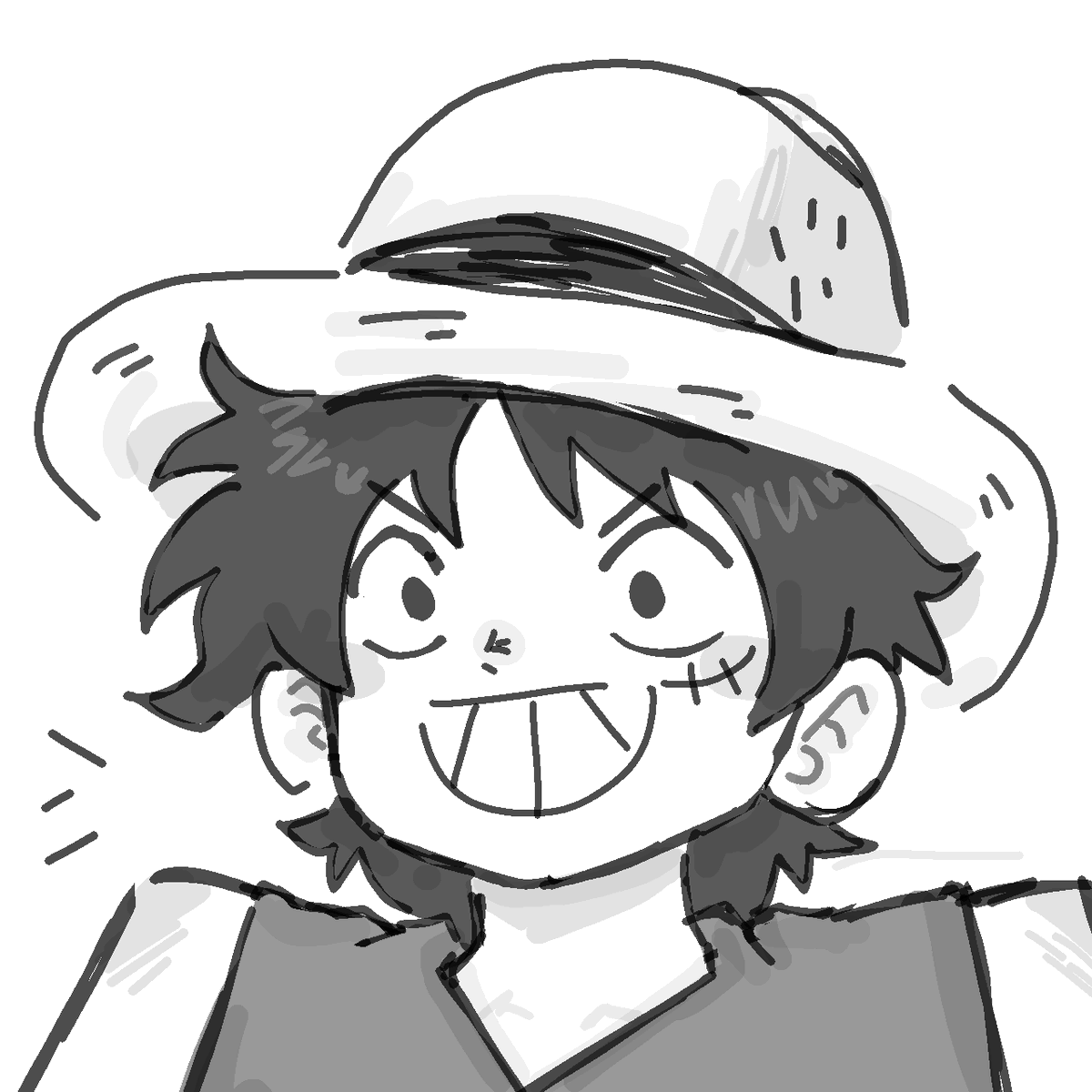 doodling_luffy's tweet image. A lil phone doodle whilst I am waiting to get picked up
#ONEPIECE #monkeydlu