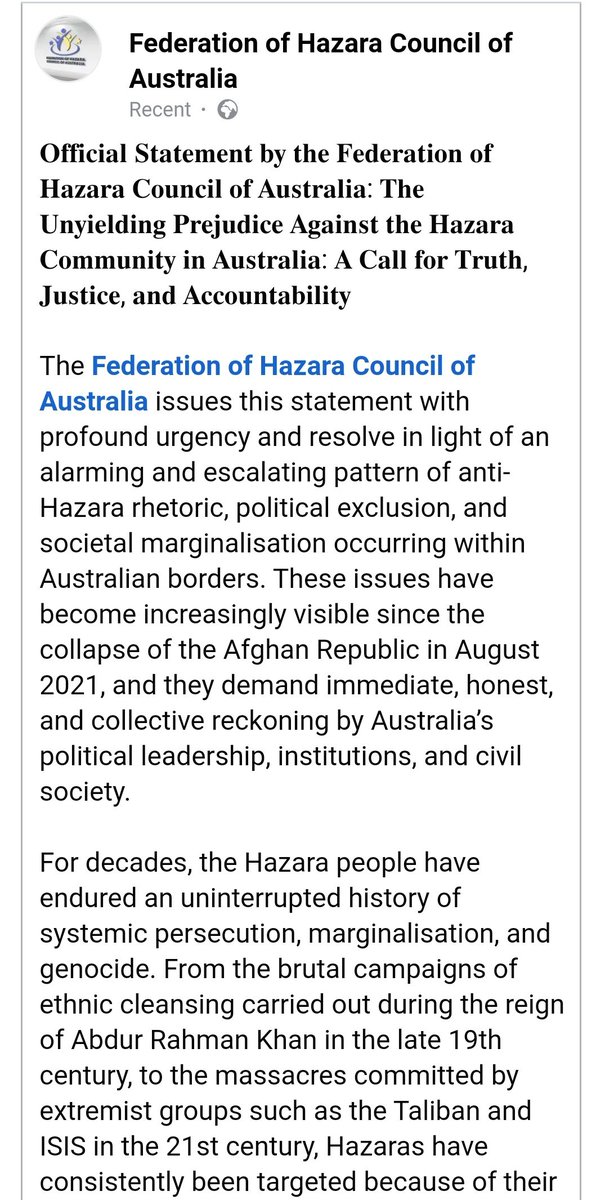 Daichopan Azmo 🟦⬜🟨 (@daichopanazmo) on Twitter photo Call grows for Australian Liberal Party <a href="/LiberalAus/">Liberal Party</a> to withdraw Zahid Safi’s candidacy for electorate of Bruce Melbourne,
and conduct a formal investigation over his prejudice against Hazara community, and his denial of Hazara persecutions and genocide.
#StopHazaraGenocide Call grows for Australian Liberal Party <a href="/LiberalAus/">Liberal Party</a> to withdraw Zahid Safi’s candidacy for electorate of Bruce Melbourne,
and conduct a formal investigation over his prejudice against Hazara community, and his denial of Hazara persecutions and genocide.
#StopHazaraGenocide