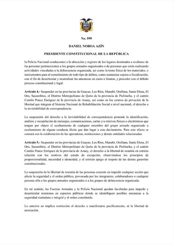 Context for Ecuador’s state of emergency.

In recent years presidents have placed provinces under SOEs often to respond to surges in violence, floods, etc. 

Other governments do this, too.

But decreeing an SOE including the capital less than 24hrs before an election is very…