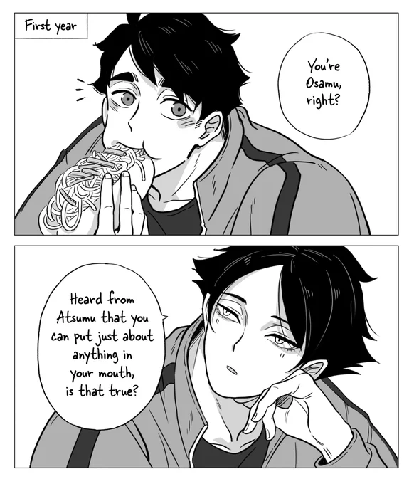 First meet.
#haikyuu #osasuna 