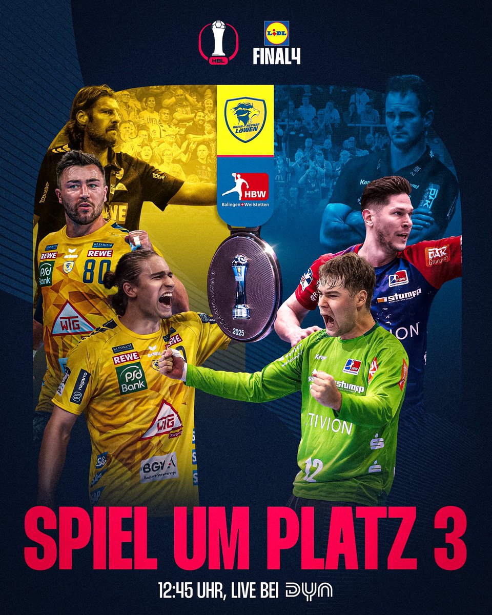 Heute geht es ums Edelmetall 🥇🥈🥉🤩
Tippt die Plätze 1-4 vom #LidlFinal4 in den Kommentaren 🤔⬇️
_____
#Handball