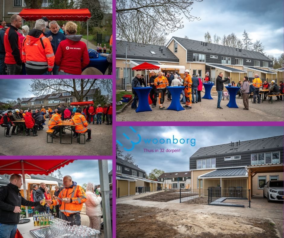 PeterHutten's tweet photo. Bewoners en vaklieden in het zonnetje gezet door #Woonborg bij oplevering fase 2 aan de Dorth in #Roden. Een intensieve renovatie met @VanWijnenGroep, met versteviging vd fundering, verduurzaming vd vloeren en gevels en renovatie van badkamer, toilet en keuken. https://t.co/SLK4IkRpsi