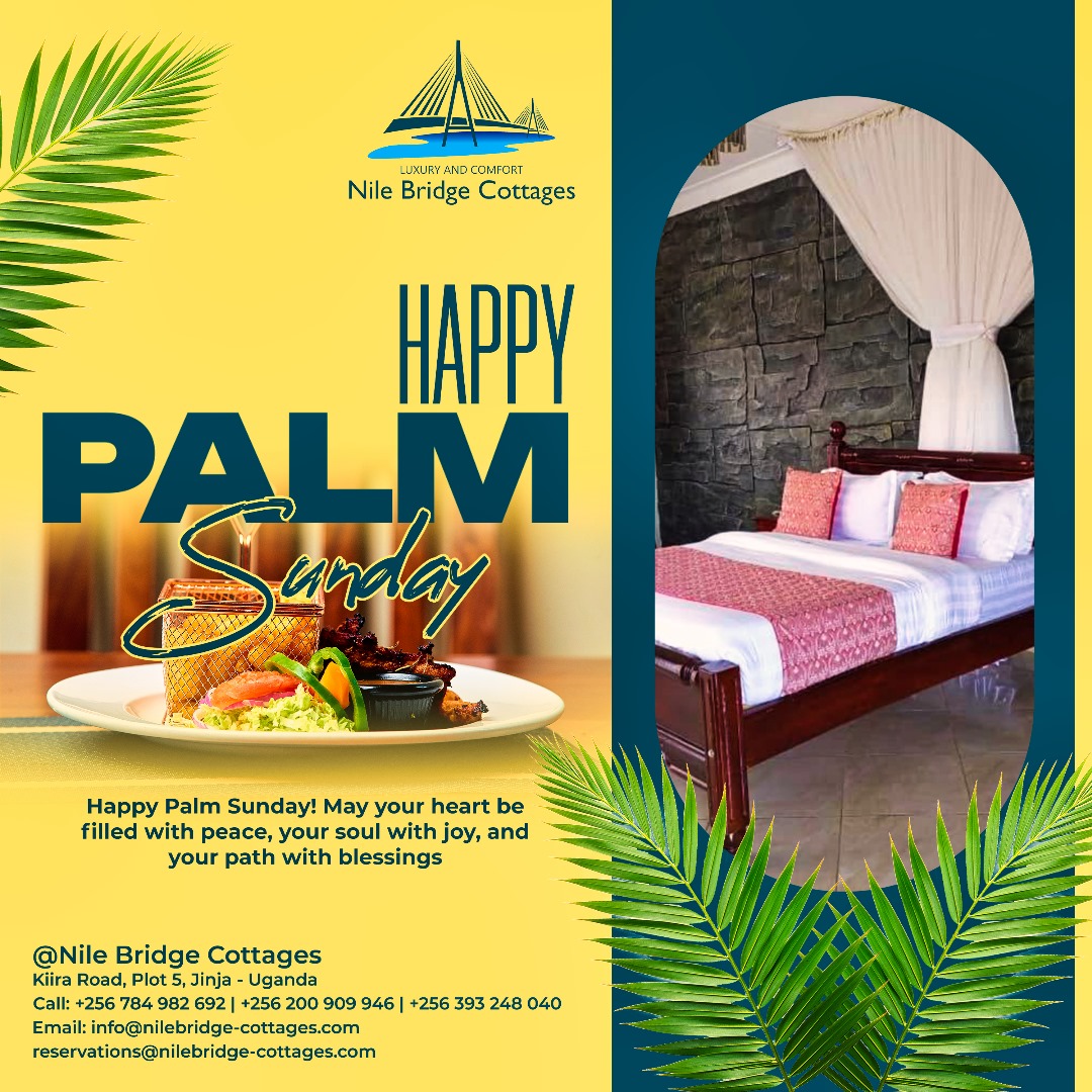 Happy Palm Sunday to you All!!

#PalmSunday
#EasterCelebrations
#NileBridgeExperience