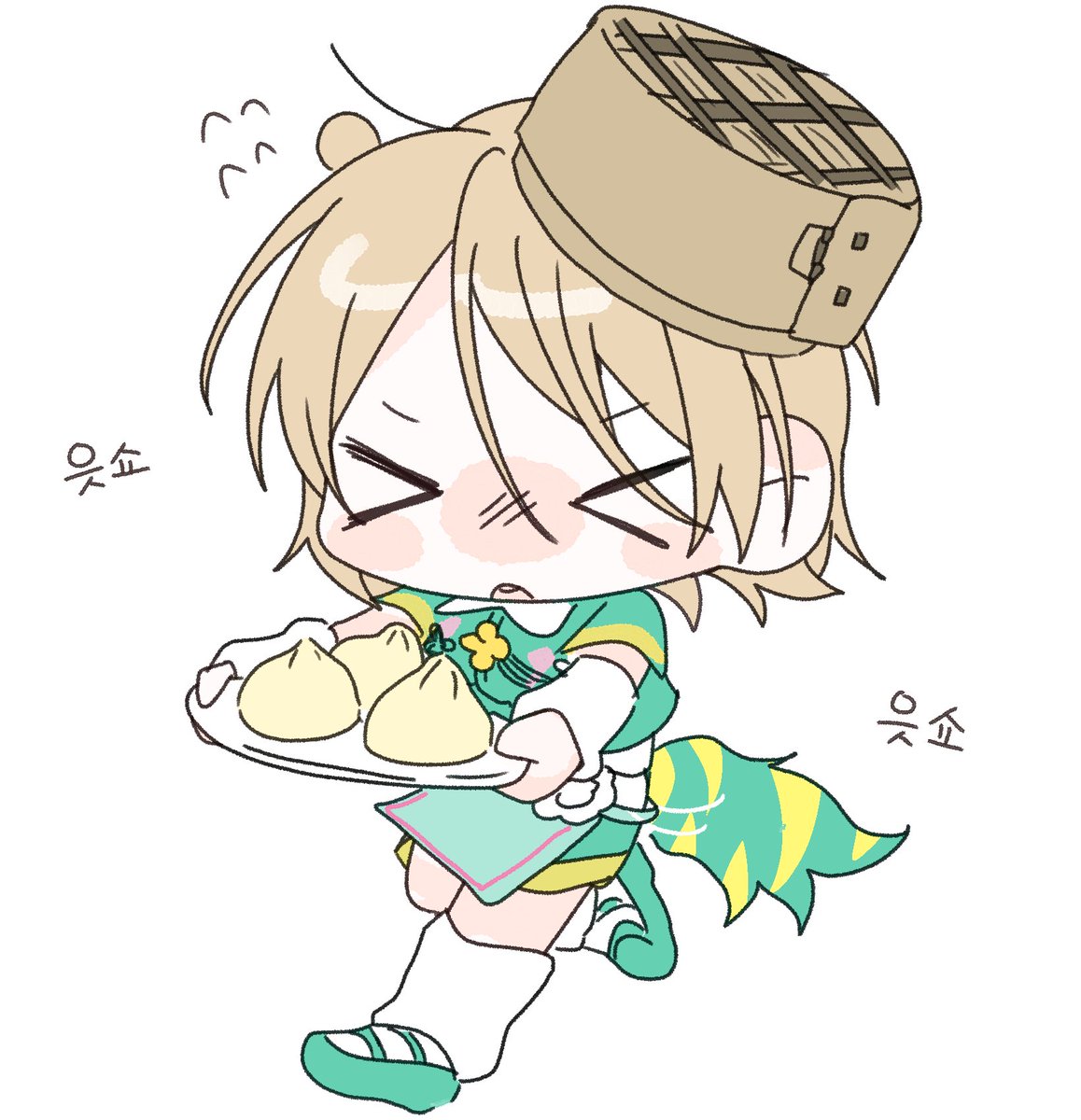 주문하신 만두나왔습니다(햄스터털 나올수잇으니 조심해서 드세요)