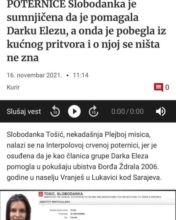 StarcebicG's tweet photo. Samo da obavestim #INTERPOL da sam im pronašao traženo lice 🤔😁 https://t.co/QM8spq8qMU