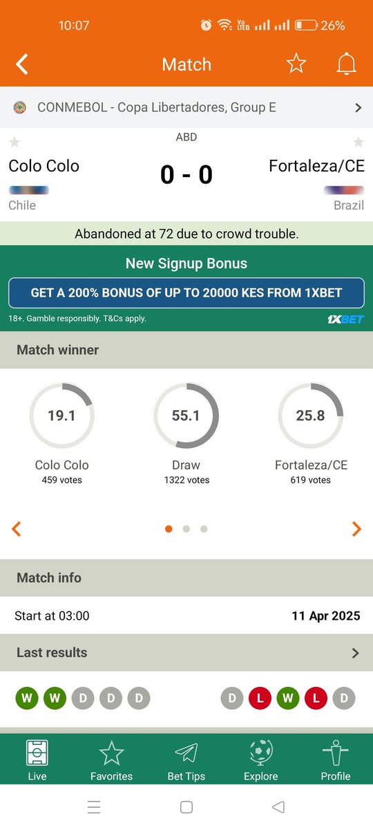 ngenonicks's tweet photo. @mozzartbetkenya the game on the attachment was abandoned an still you marked the game as lost https://t.co/tNa25KOw3O