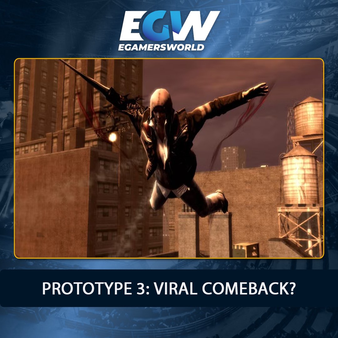 EGamersWorld's tweet photo. 🚨 Rumor alert: Prototype 3 might be in the works! Alex Mercer could return with new infiltration powers, and the game may be set in NYC again. No official word yet, so take it with a grain of salt — but fans are buzzing! 🧬🔥
https://t.co/qvtxk72CNr
 #Prototype3 #GamingRumors https://t.co/FAiALjHJD3