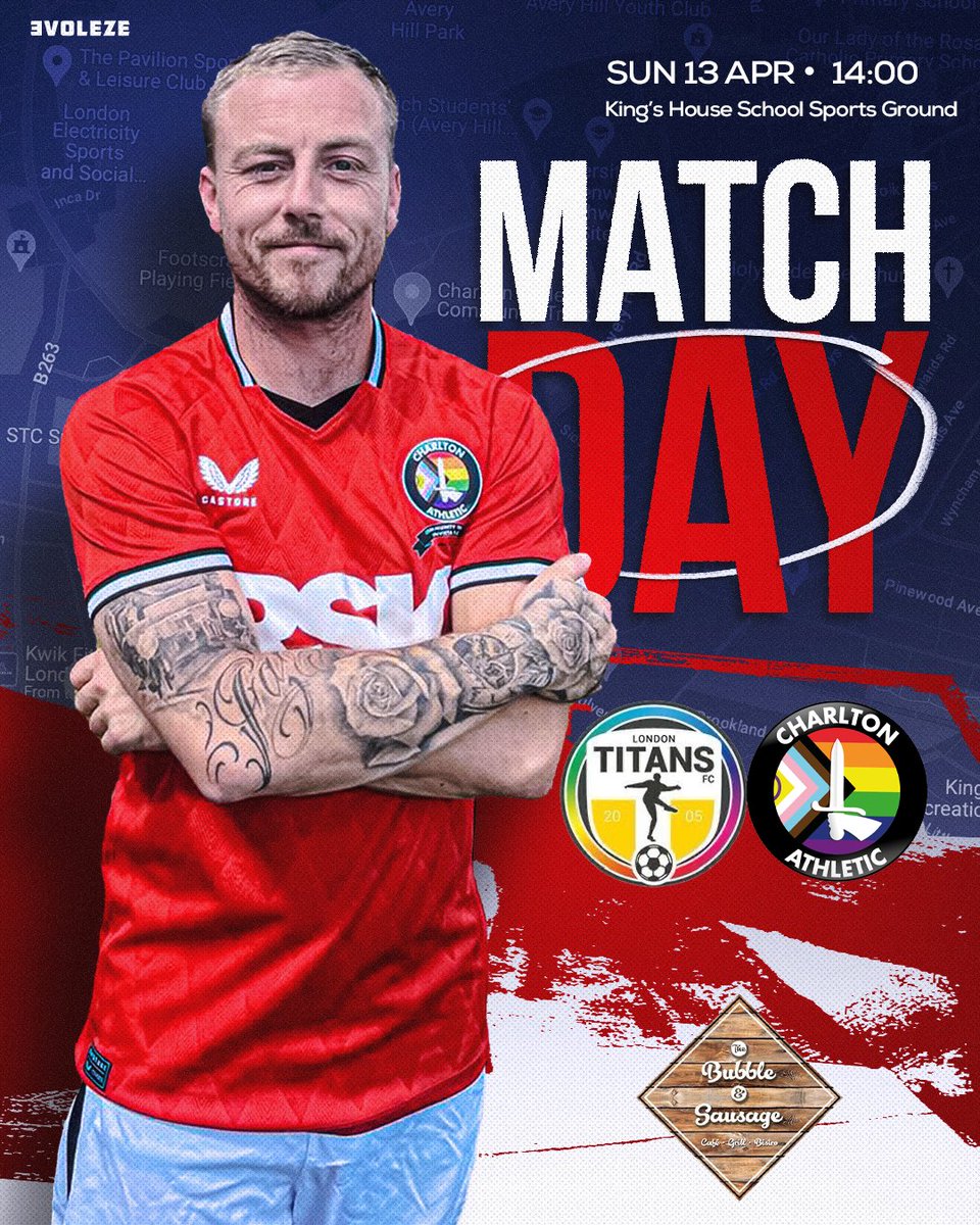 Charlton Invicta FC (@charltoninvicta) on Twitter photo MATCH-DAY
π <a href="/londontitansfc/">London Titans FC</a>
π <a href="/LondonUnityLg/">London Unity League</a> Division 1
ποΈ Kingβs House School Sports Ground
β° 14:00 (2pm BST)
π¦οΈ βοΈ 16
ποΈ Spectators Welcome
#οΈβ£ #AllDifferentAllTogetherAllCharlton MATCH-DAY
π <a href="/londontitansfc/">London Titans FC</a>
π <a href="/LondonUnityLg/">London Unity League</a> Division 1
ποΈ Kingβs House School Sports Ground
β° 14:00 (2pm BST)
π¦οΈ βοΈ 16
ποΈ Spectators Welcome
#οΈβ£ #AllDifferentAllTogetherAllCharlton