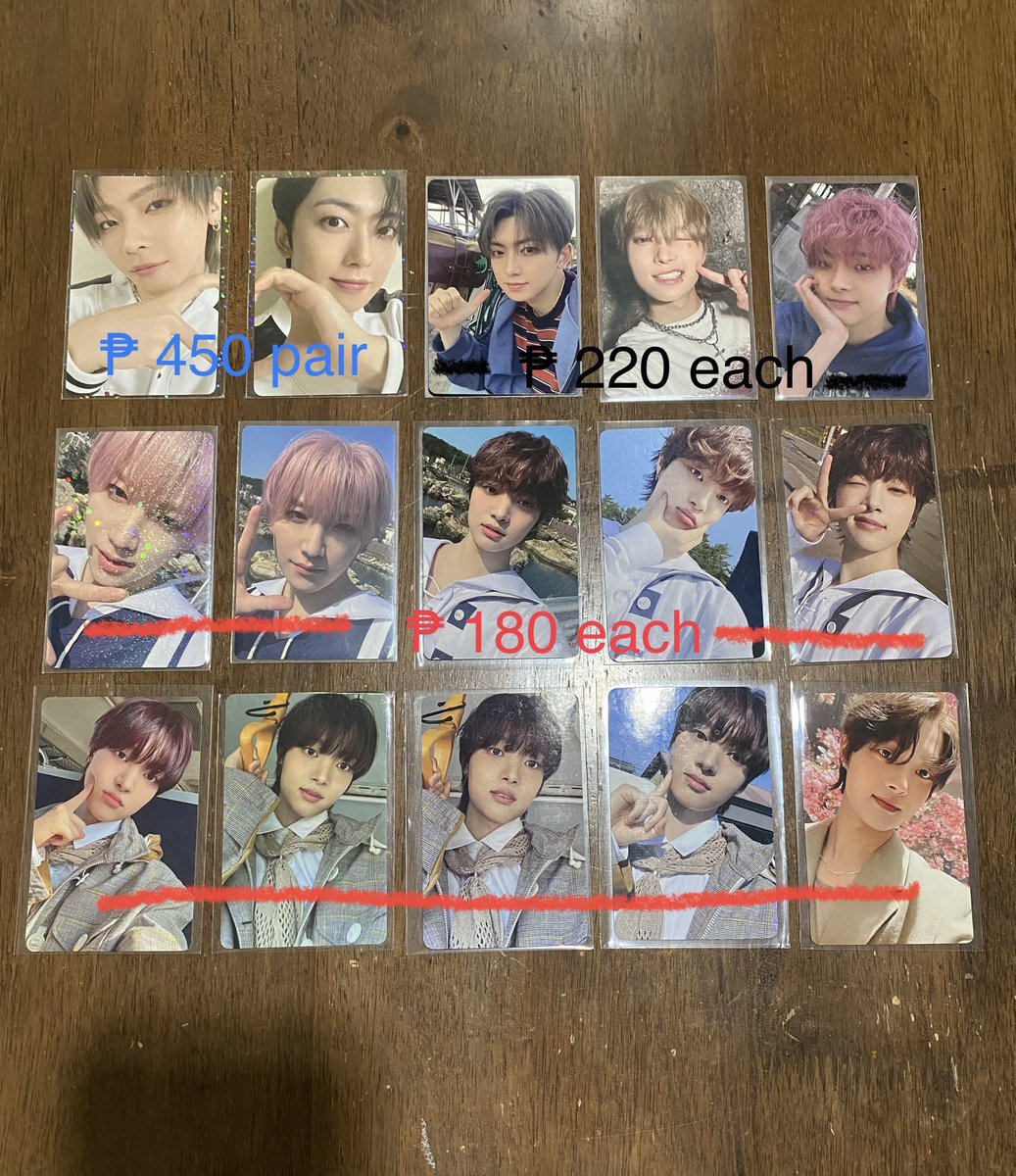 #StackerOnhands
WTS | LFB | PH | &amp;TEAM

ANDTEAM EJ Fuma Nicholas Yuma Photocards PC

❄️ Official and Onhand
❄️ Prices in picture
❄️ All in good condition

❄️ 2 weeks DOP

🤎 MOD: J&amp;T | SDD
🤎 MOP: Maya | GCash | BPI

dm / comment mine to claim
