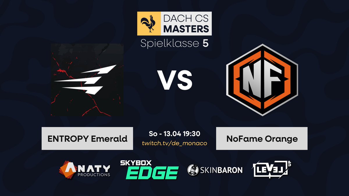 EmeraldEnt19625's tweet photo. Spieltag 6 in der #DACHCSMasters Season 3 steht an. Heute treffen wir auf NoFame Orange - @NoFameOfficial 

Schaut uns gerne Live zu im Cast bei https://t.co/uNKomGIfTB
Vielen Dank @monaco_casts! https://t.co/KqEteF0dwc