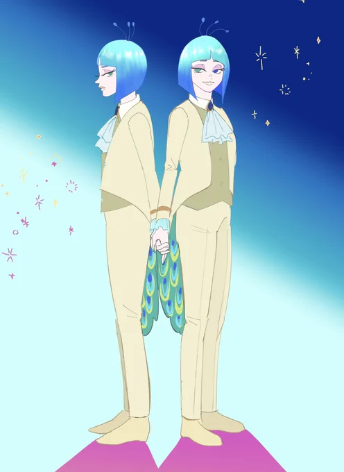擬人化 双子