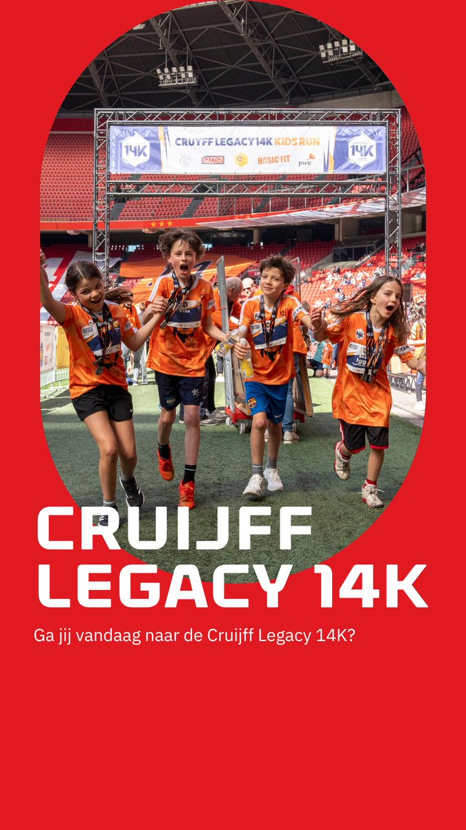 Zien we jou vandaag bij de Cruyff Legacy 14K? Lees dan hier alle belangrijkste info voor jouw bezoek: johancruijffarena.nl/kalender/33790…