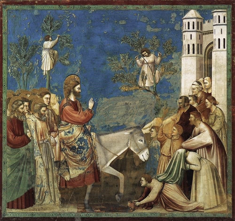 Ingresso a #Gerusalemme.

Lo struggimento dell’ultimo momento festoso prima della Passione. Gesù che marcia consapevolmente e silenziosamente verso quello che doveva accadere. 
La potenza di quello che fu, la potenza di #Giotto.

#padova #cappelladegliscrovegni