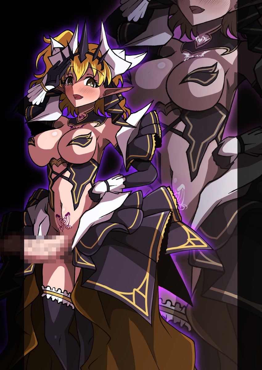 pixivリクエスト:らくがきプラン  その514
内容「フレッシュプリキュアのキュアベリー(※おそらくミス)のふたなりルクスリア化をお願いします」
※前回と同じ内容で参考資料のアドレスがキュアパインだったため、コピペミスと判断しキュアパインのルクスリア化を描かせていただきました。 