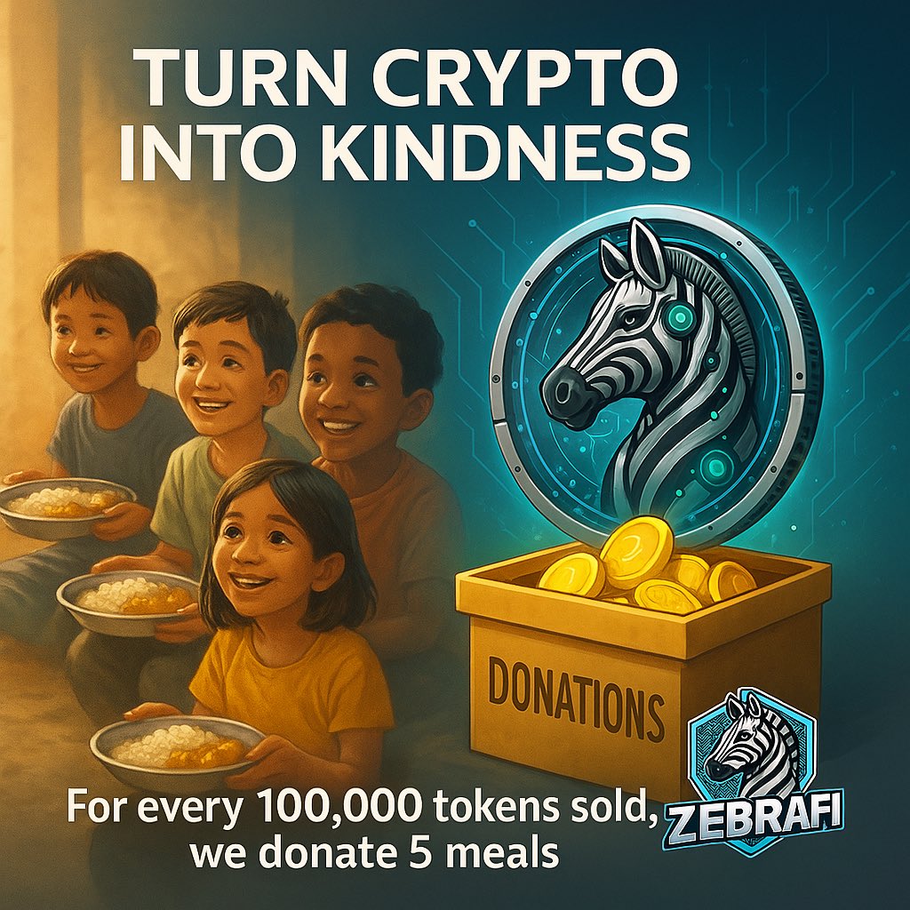 Zebrafi_token's tweet photo. ZebraFi Presale Drops April 15!

Buy $ZRFI, change lives!
For every 1Lakh tokens sold, we’ll feed 5 hungry souls.

Invest in crypto. Impact the world.
Buy tokens. Feed lives.

#ZebraFi #ZRFI #Presale #CryptoForGood #FeedTheHungry #DeFiWithPurpose #Web3 https://t.co/7kGIfo0s3M