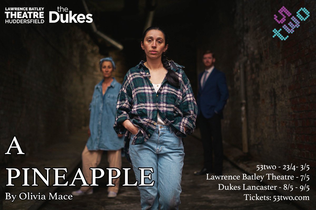 53two's tweet photo. #APineapple with #EllaHolt as #Nia 

‘I sometimes don’t know if actually it’s only you that can see me, and if anyone else were to try to see me, I’d be invisible.‘

#WorldPremiere by @livmace

53two - 23/4-3/5
@theLBT - 7/5
@TheDukesTheatre - 8 &amp; 9/5

🎟️ https://t.co/hzRu1hTSPA https://t.co/i76zLMIPf9