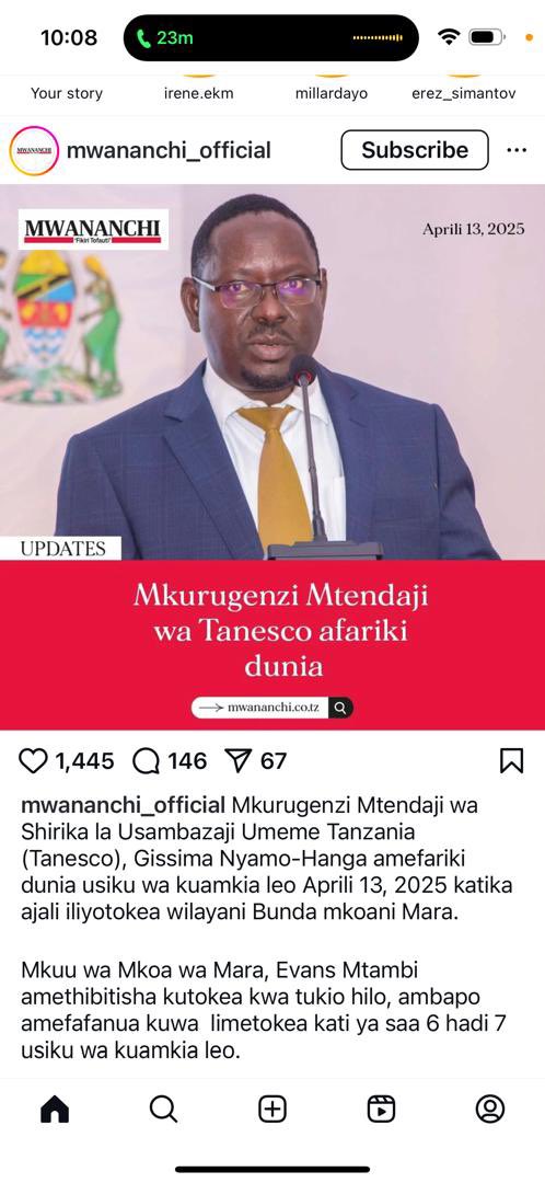 Stephen Julius masele tweet media