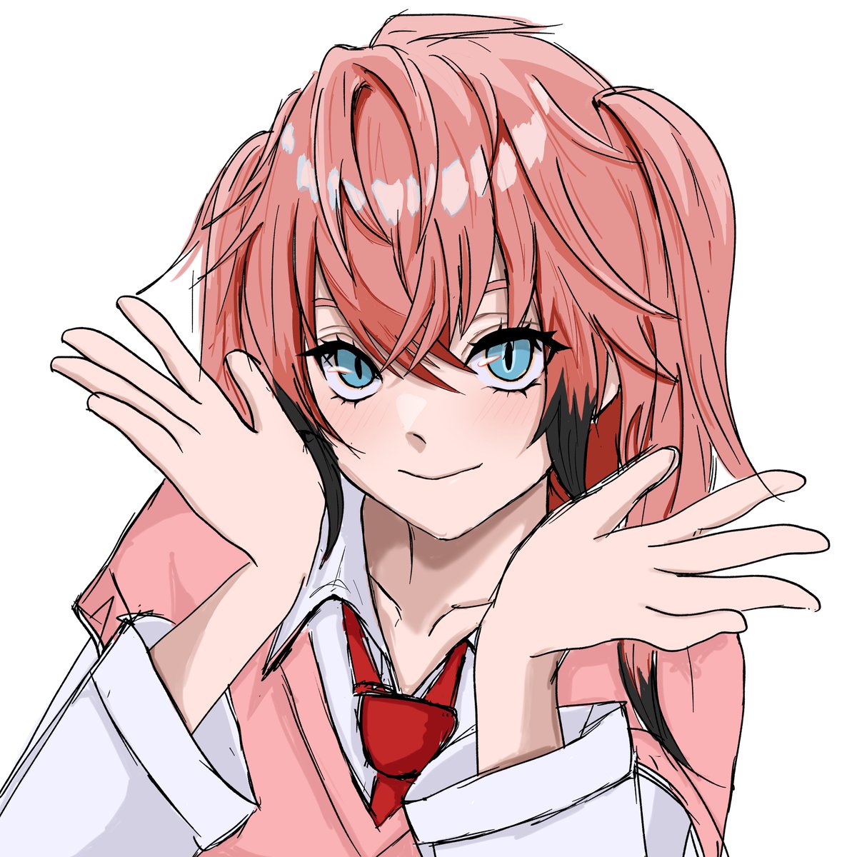 touchPENtouch's tweet photo. #イラスト　顔と髪の毛描いたらいっつも力尽きる https://t.co/veP0IfOWlC