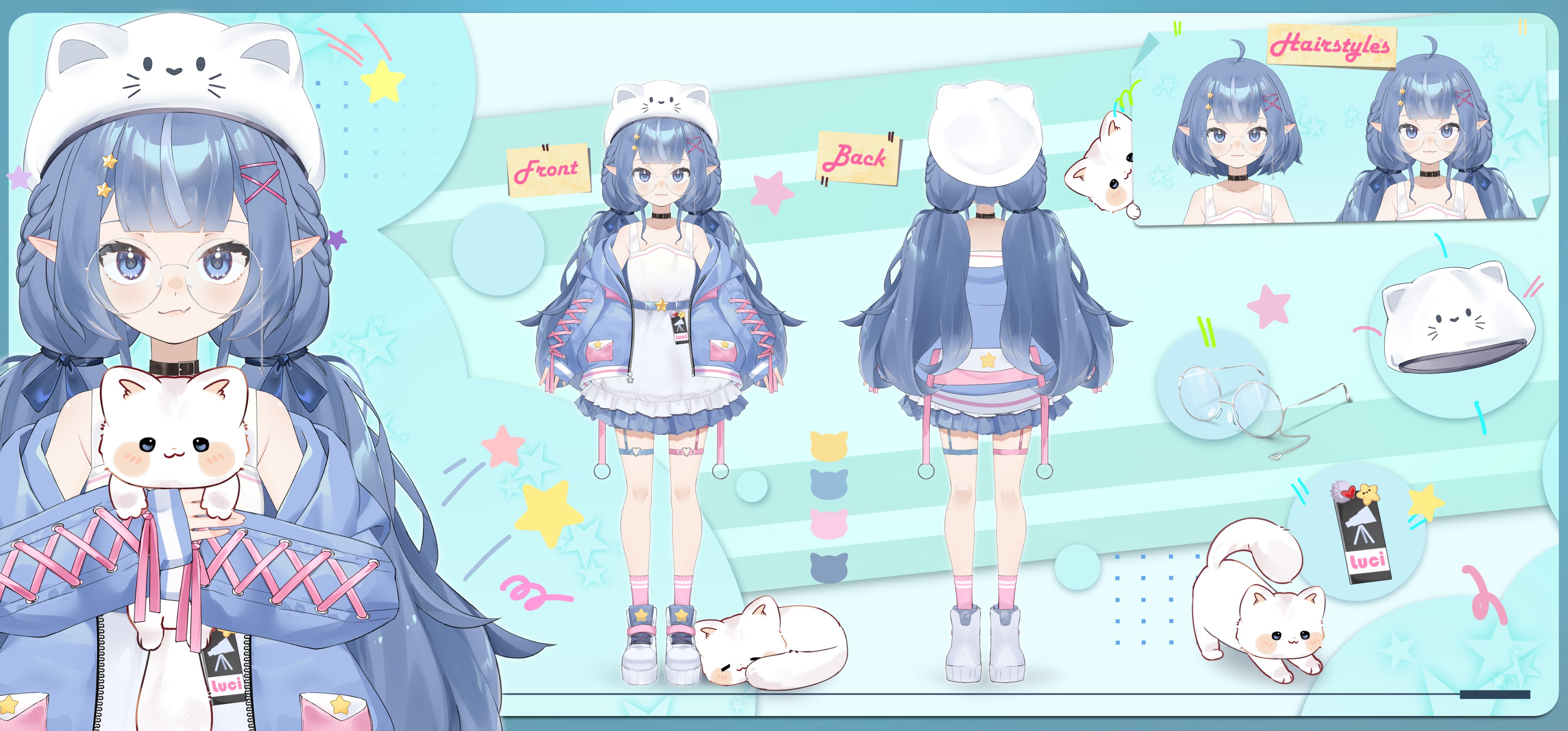 her hair is a bit short, you see?