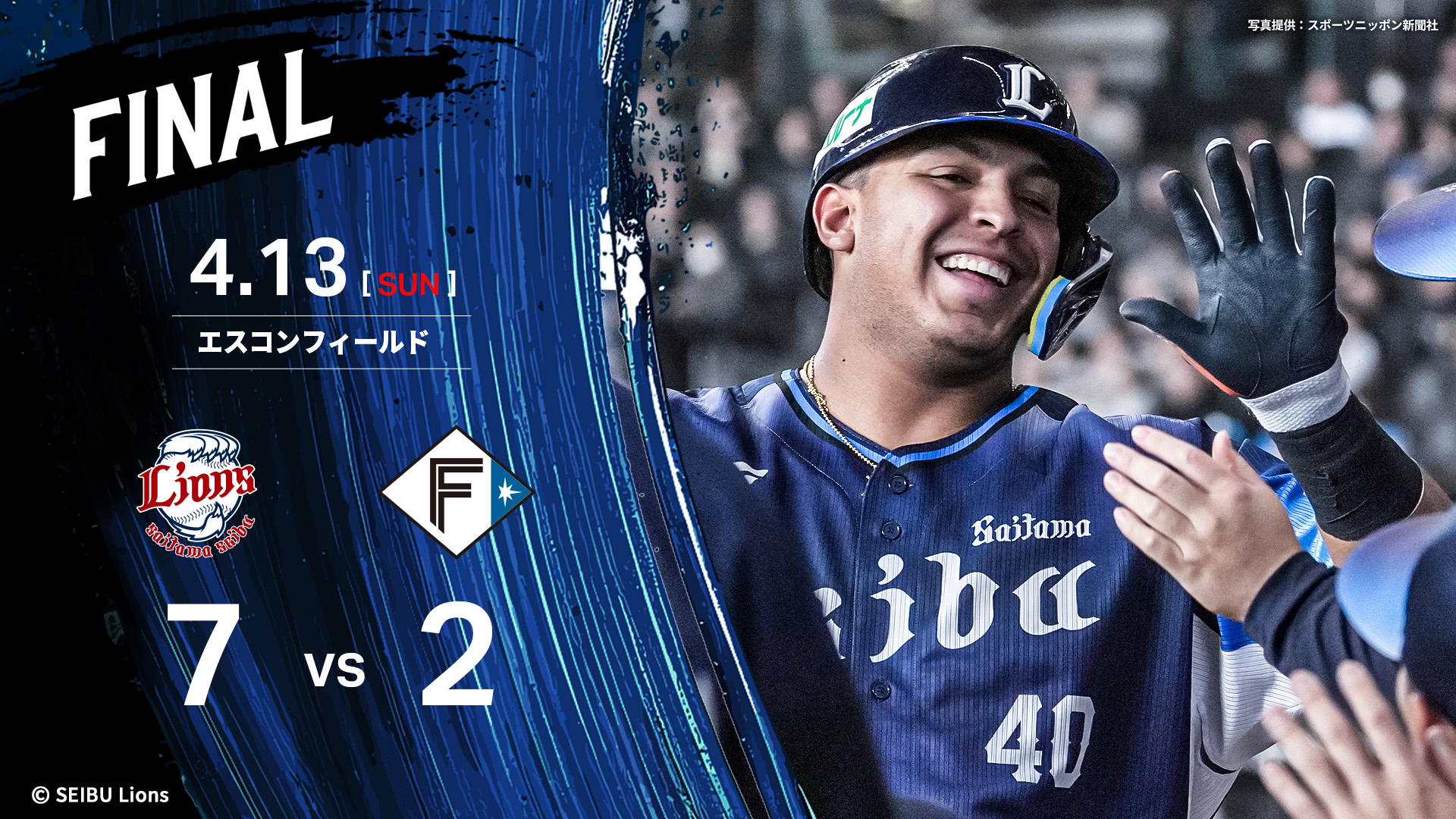 西武ライオンズ レアンドロ•セデーニョ選手#40ユニフォームXL 西武ライオンズ レアンドロ•セデーニョ選手#40ユニフォームL