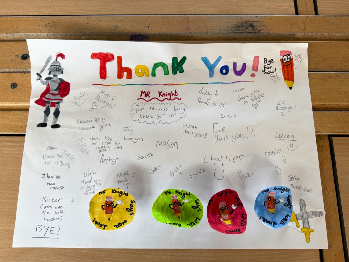 usw_mr's tweet photo. Thank you for a very rewarding term Year 6. It was a pleasure being your class teacher for this time. I am excited for the summer term and supporting KS2! https://t.co/fqMh73jeuf