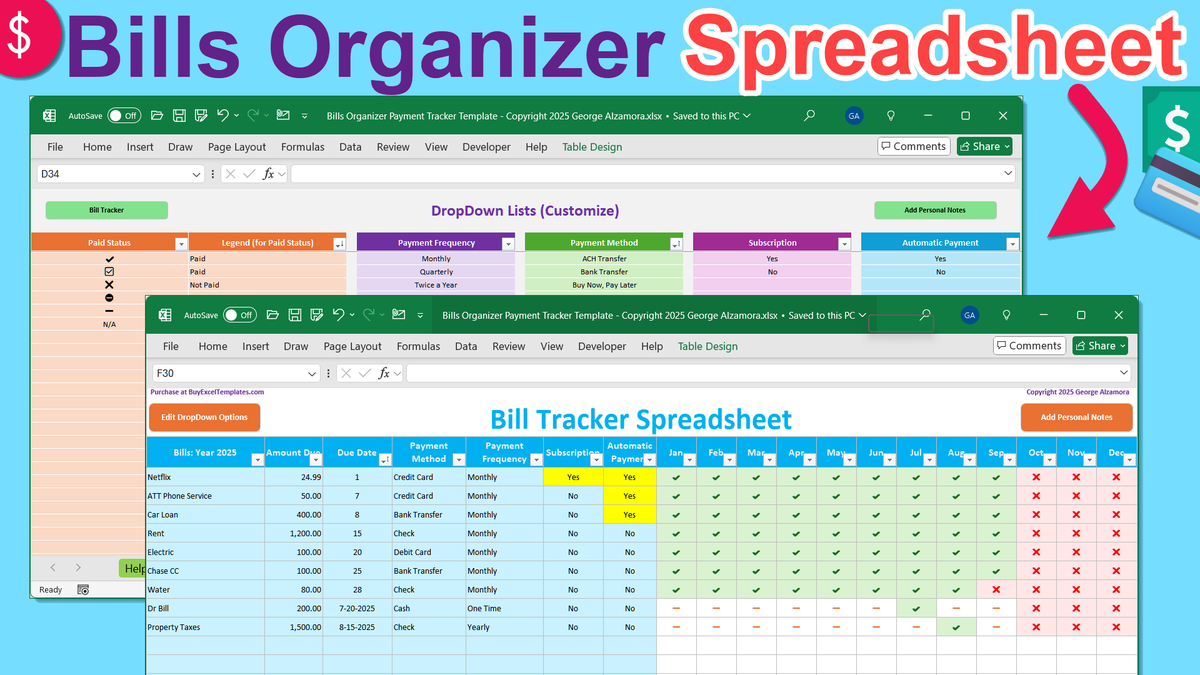 TemplatesExcel's tweet photo. Bill &amp; Subscriptions Tracker App Spreadsheet
🛒https://t.co/2V0dhuV9dI
🟣Organize your bills
🟣Track active subscriptions
🟣Pay bills on-time
🟣Track Paid vs unpaid bills
🟣Monthly bill organizer template
#BillTracker #savemoneyy #spreadsheets #moneymanagement #personalfinance https://t.co/khGpU6yOwj