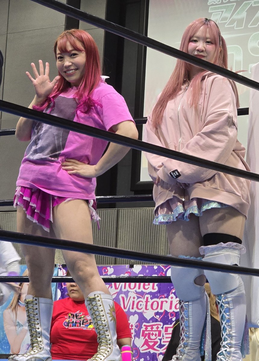 KentaroKannari's tweet image. 『4.13 アイスリボン川口SKIP 』
#神姫楽ミサ 選手 #しのせ愛梨紗 選手
きらミク vs ちあぷり
リボンタッグ選手権前哨戦
今日もアツかったです🔥🔥
4.27 蒲田大会での挑戦までの試合も
残り僅かになってきました。
絶対にベルトを巻きましょう！！！
#iceribbon #pw_jto #飛鳥プロレス