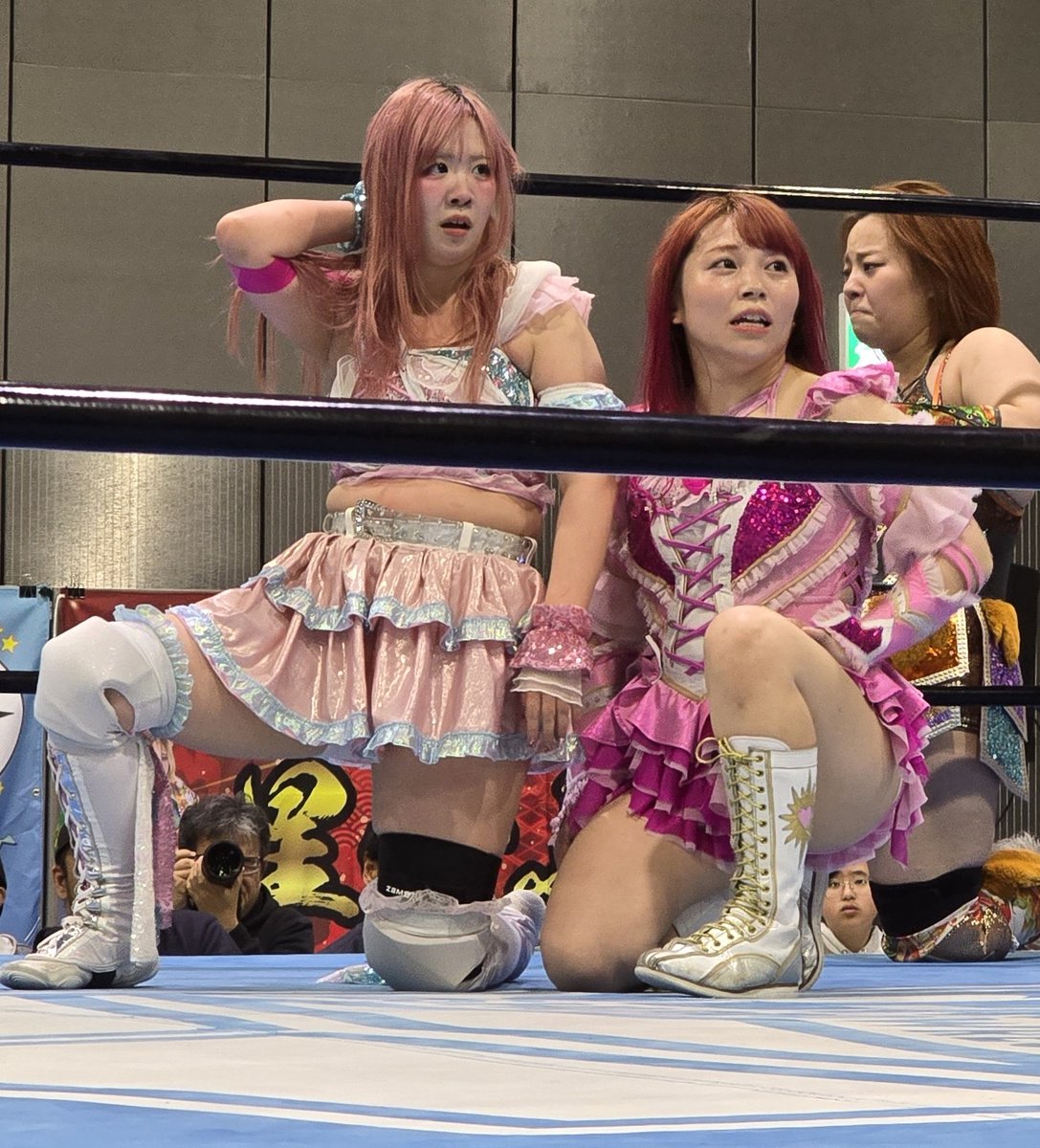 KentaroKannari's tweet image. 『4.13 アイスリボン川口SKIP 』
#神姫楽ミサ 選手 #しのせ愛梨紗 選手
きらミク vs ちあぷり
リボンタッグ選手権前哨戦
今日もアツかったです🔥🔥
4.27 蒲田大会での挑戦までの試合も
残り僅かになってきました。
絶対にベルトを巻きましょう！！！
#iceribbon #pw_jto #飛鳥プロレス