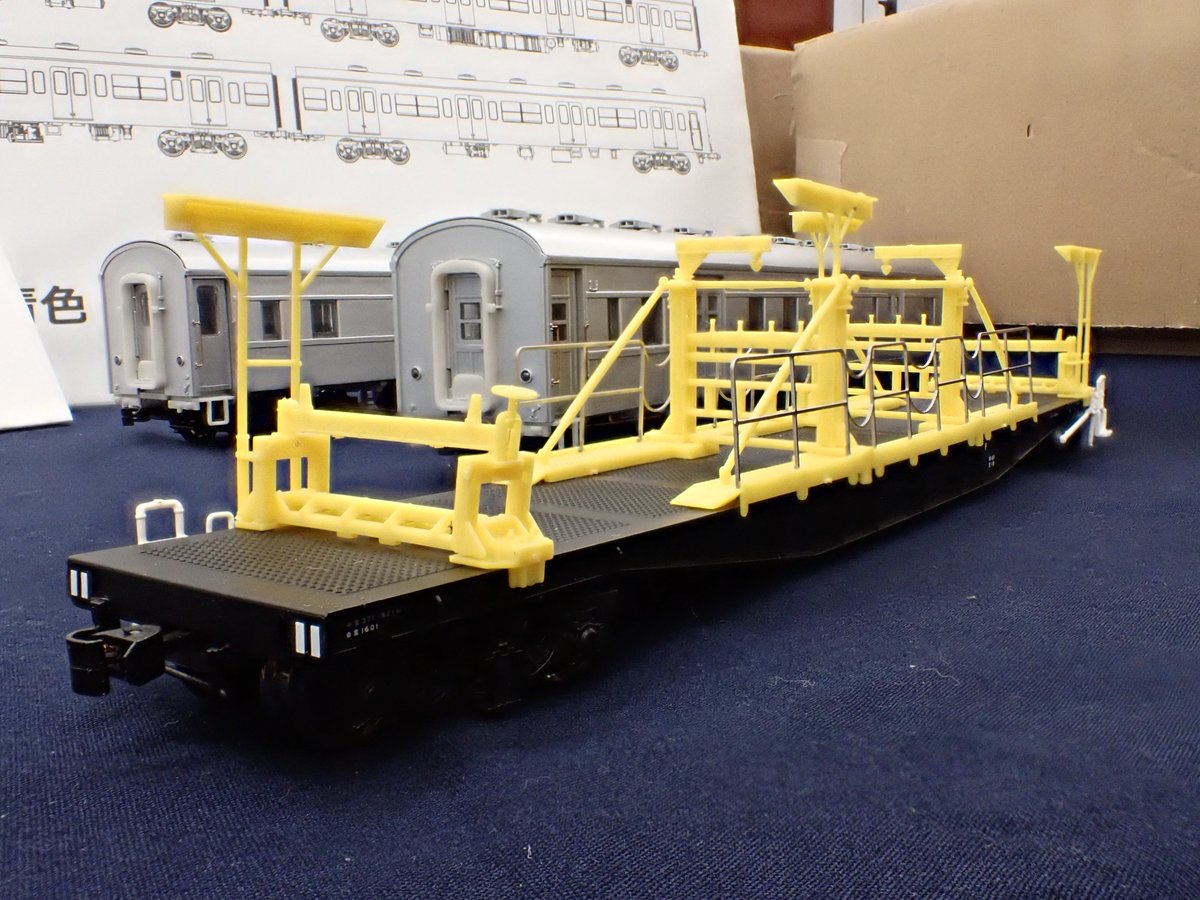 トラムウェイ】試作品情報1 □(HO)チキ5500形（レール積載具付） ー試